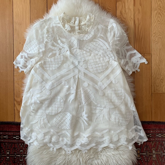 Anthropologie Maeve Pina Lace Top 0 - Picture 10 of 11